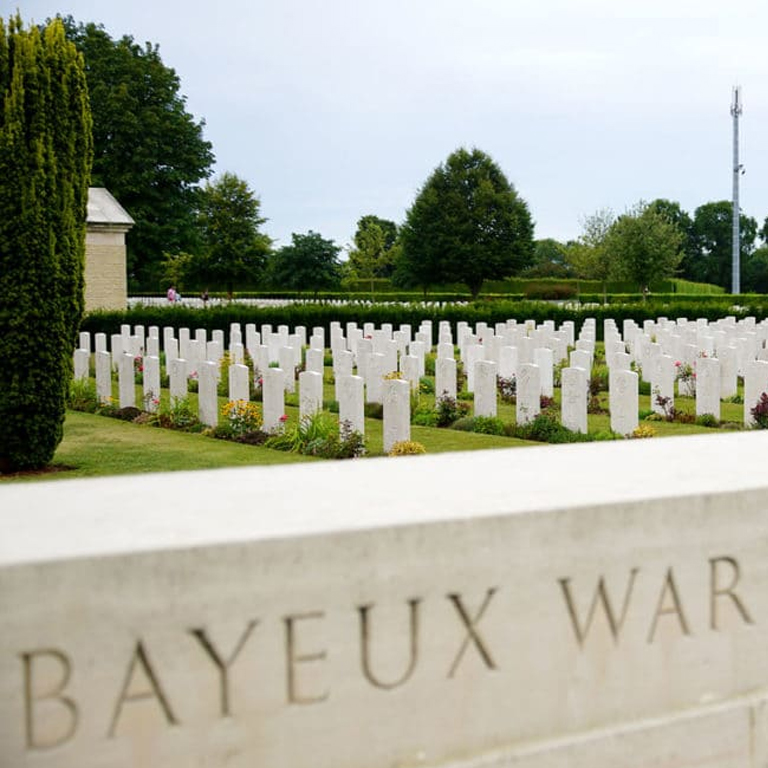 Cimetière britannique de Bayeux en Normandie