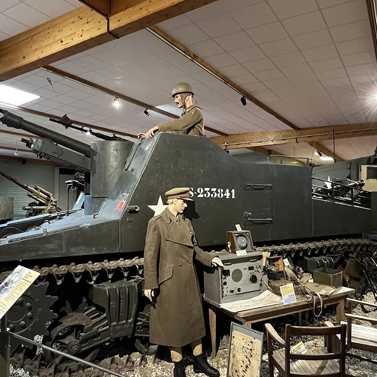 Chars de l'armée exposé au musée de la bataille de Normandie à Bayeux