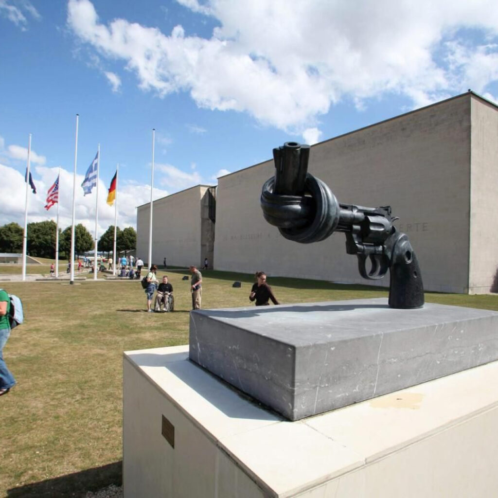 Mémorial de la seconde Guerre Mondiale à Caen en Normandie.